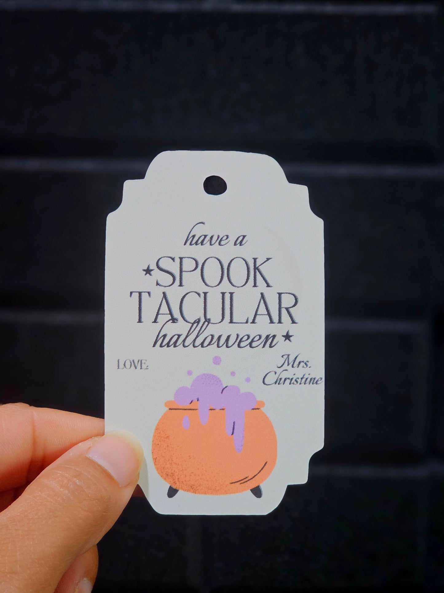 Spook- Tacular Halloween Gift Tags