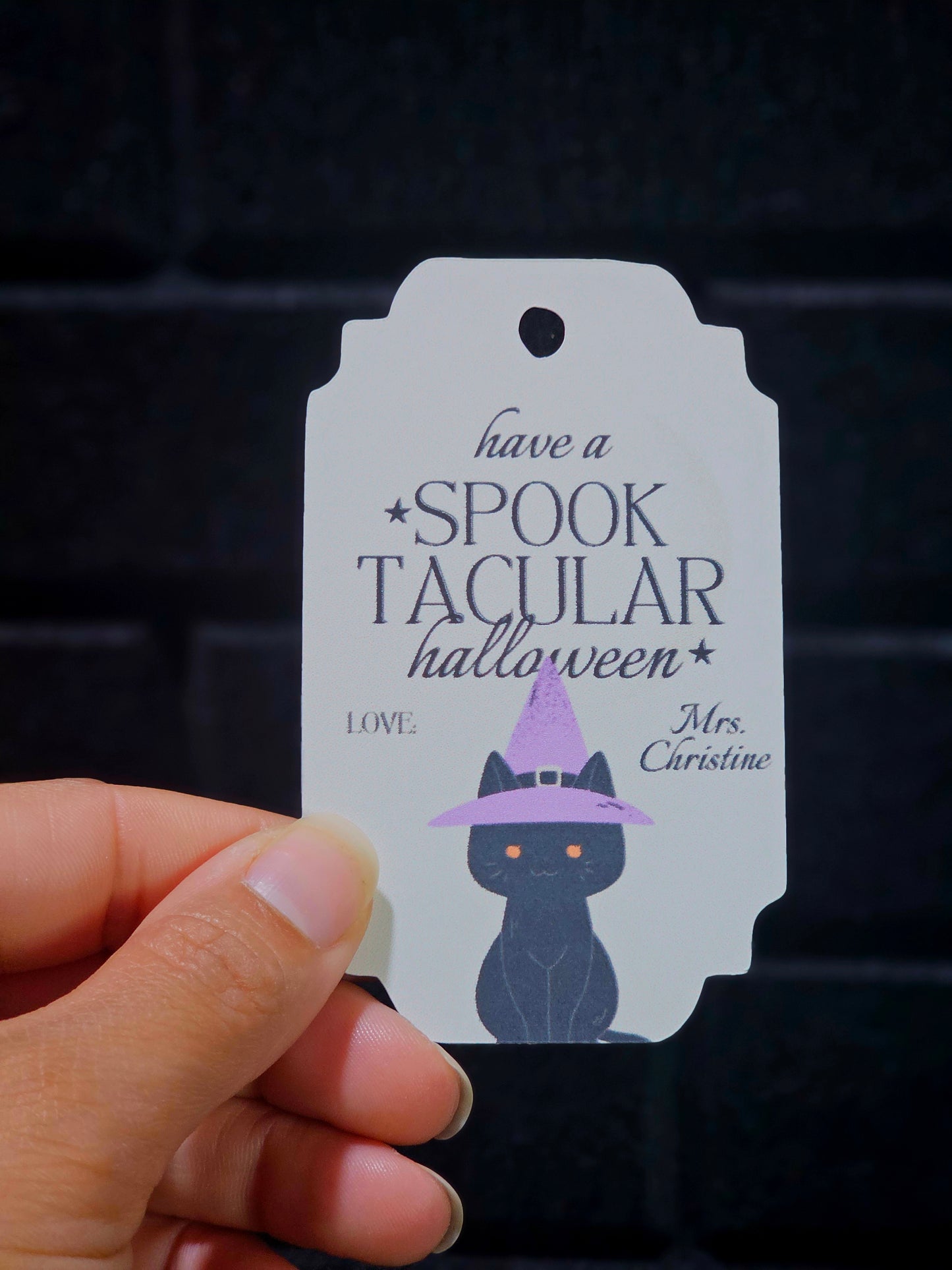 Spook- Tacular Halloween Gift Tags