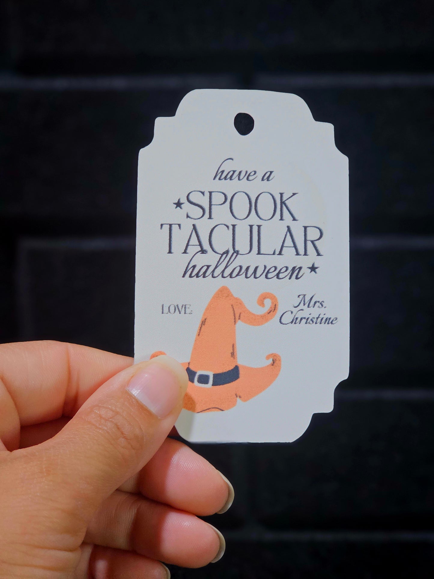 Spook- Tacular Halloween Gift Tags