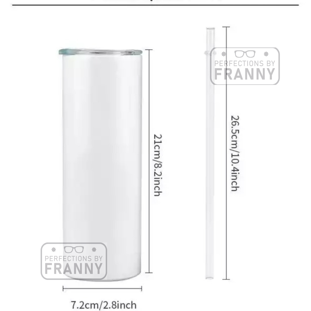 Sublimation 20 oz straight tumbler